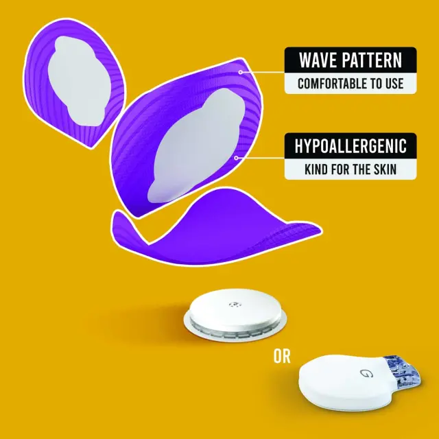 Not Just a Patch Original Αδιάβροχο Αυτοκόλλητο για Αισθητήρα Freestyle Libre 2 Plus, Medtronic Guardian, Sibionics GS1 & Medtrum TouchCare Nano 20τμχ - Μωβ 2