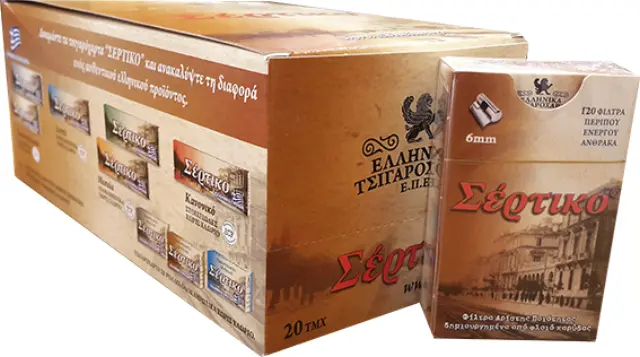 Σέρτικο Φιλτράκια - Άνθρακας - Slim 20τεμ.