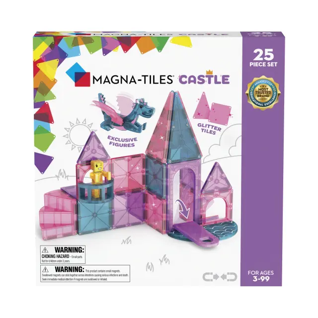 Magna-Tiles Μαγνητικά Πλακίδια Castle 25 Κομμάτια (3+ ετών) 242025