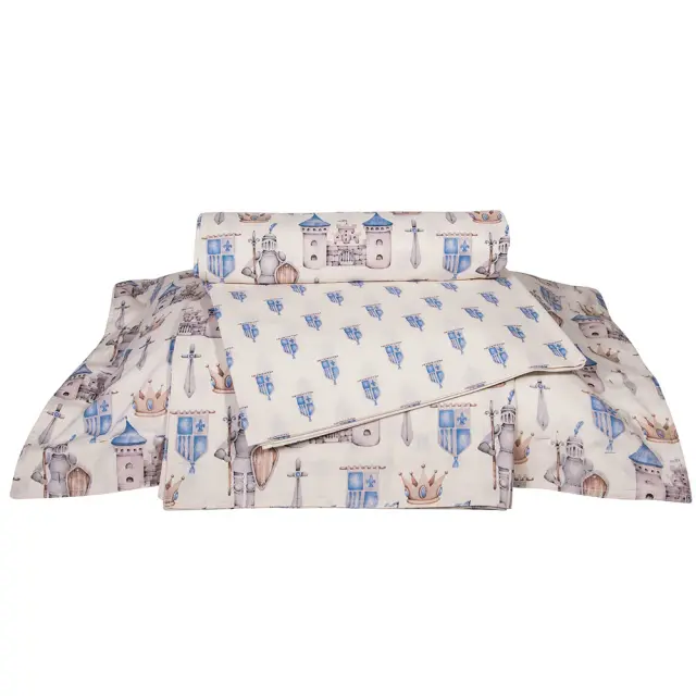 Σεντόνια σετ3 μονά 170x260cm εκρού/γαλάζιο Greenwich Polo Club 8827 3