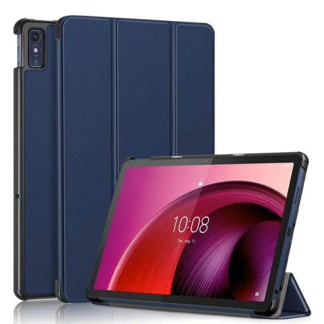 Smart Flip Cover Case Θήκη Σιλικόνης Με Δυνατότητα Stand Για Lenovo Tab M10 5G 10.6" - Dark Blue OEM