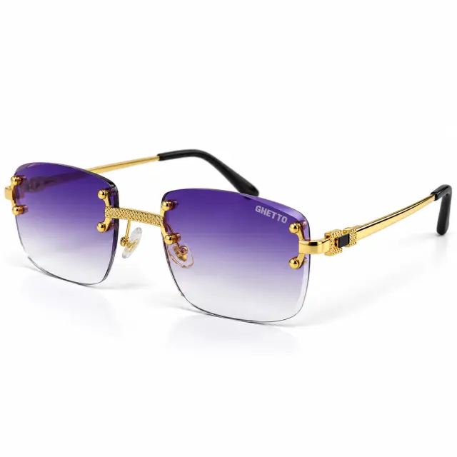 Ghetto Palette Sunglasses Purple Gold | Unisex 2
