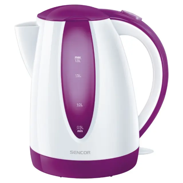 Βραστήρας Sencor SWK 1815VT 1.8lt 2000W με Διπλή Ένδειξη Στάθμης και Πλαστικό Σώμα Μωβ