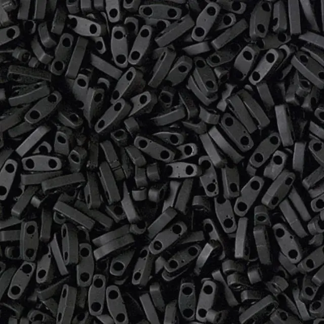 Χάντρα Miyuki Quarter Tila No401F Matte Black ~7gr