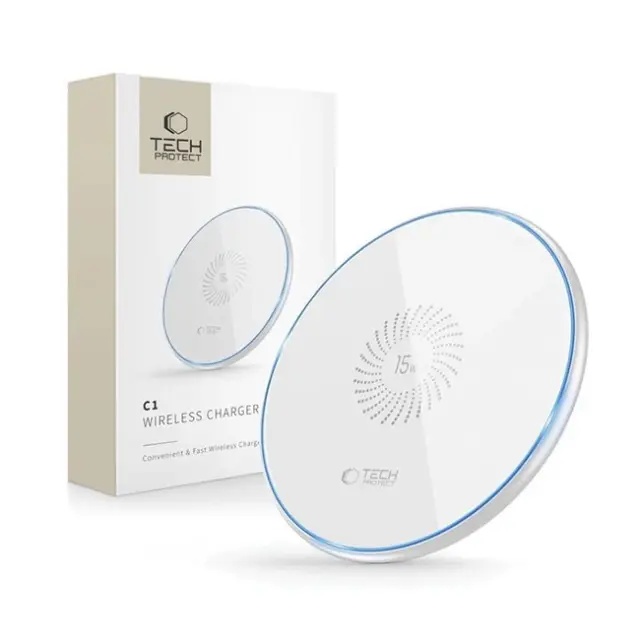 Tech-Protect Ασύρματος Φορτιστής QI15W-C1 15W White