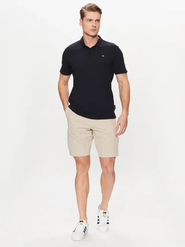 Napapijri - Ανδρικό T-shirt Polo Ealis SS Regular Fit NP0A4H8B-176 Μπλε Σκούρο - S 2