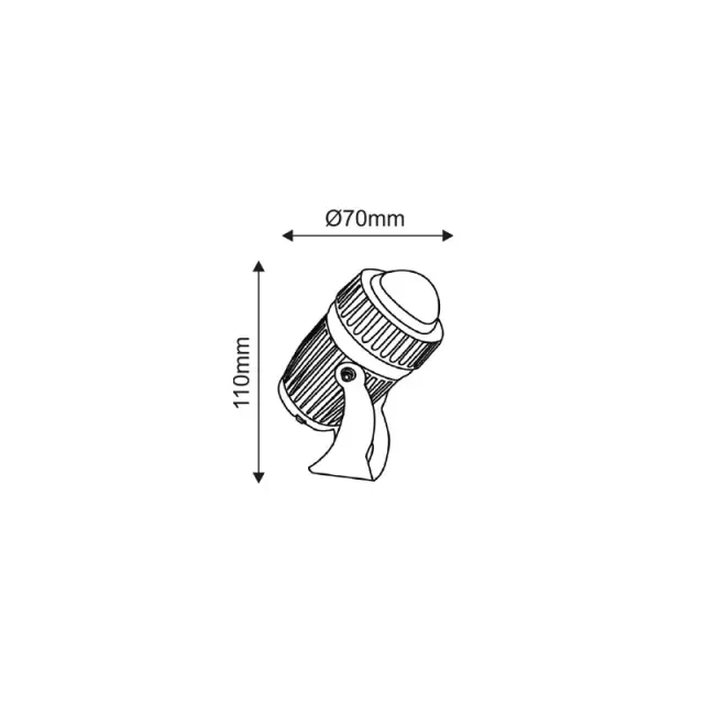LED ΦΩΤΙΣΤΙΚΟ 230V AC 8W 3000K 450LM 8° IP66 Ra80 30.000HRS / BFOCUS830 2