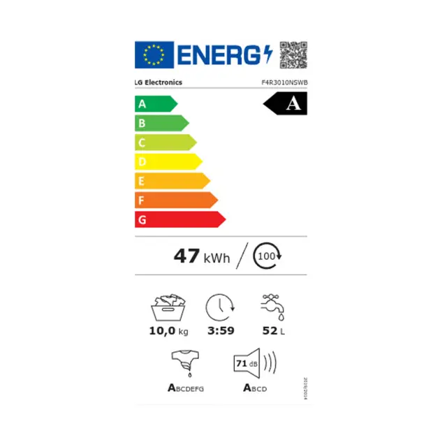 ΠΛΥΝΤΗΡΙΟ ΡΟΥΧΩΝ 10KG F4R3010NSWB LG (A) 2