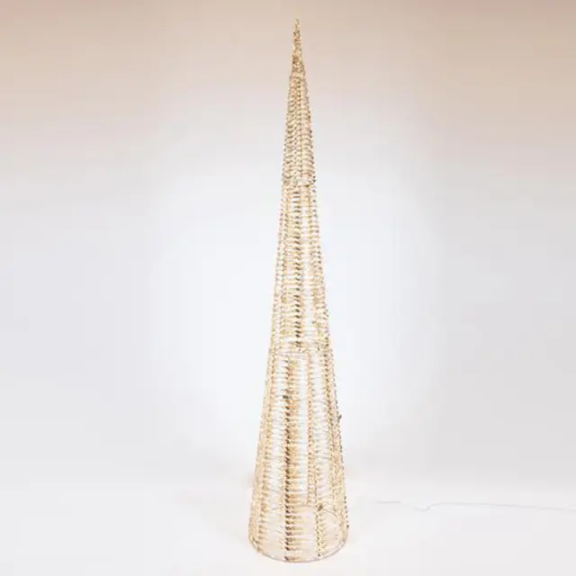 Κώνος φωτιζόμενος χρυσός, ύψους 210cm Eurolamp 600-22479