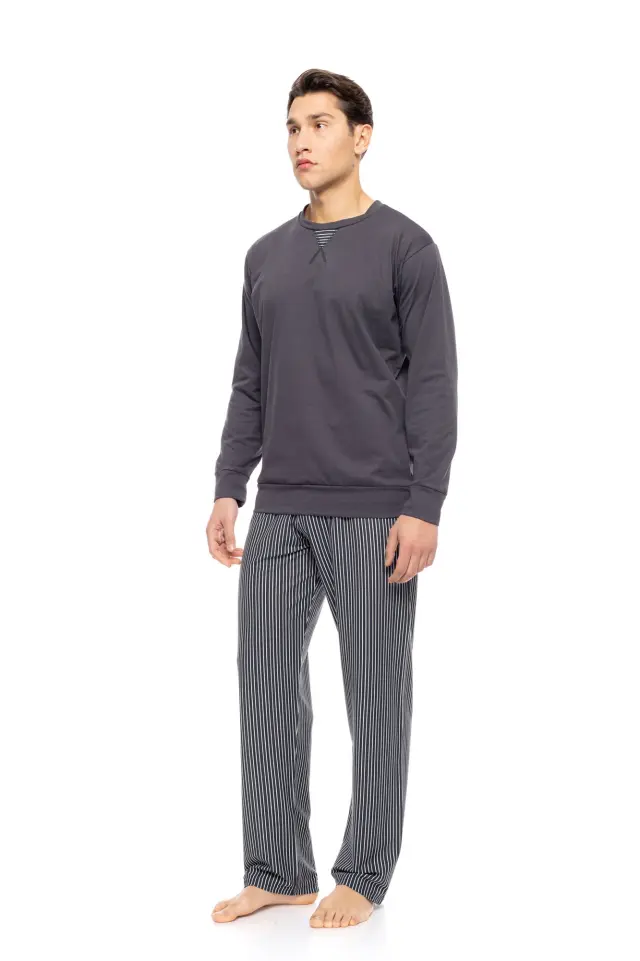 W-M797 - Type - PYJAMA STONE GREY STRIPES 2