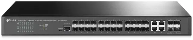 TP-LINK TL-SG3428XF V1 Managed L2 Switch με 4 Θύρες Gigabit (1Gbps) Ethernet και 20 SFP Θύρες
