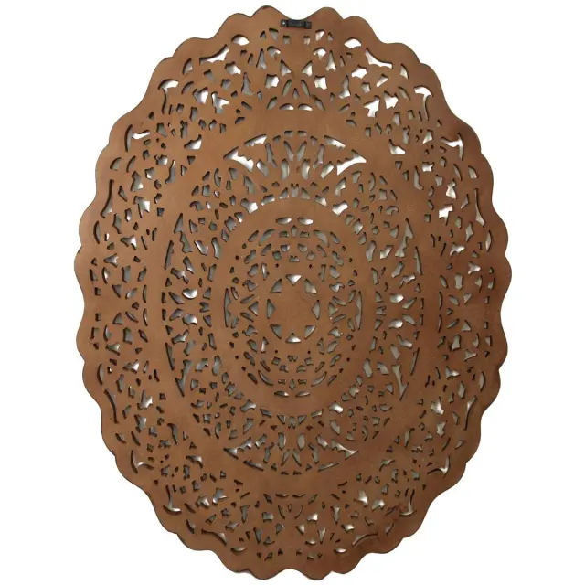Διακοσμητικό Τοίχου Καφέ MDF 90x2x90cm 2
