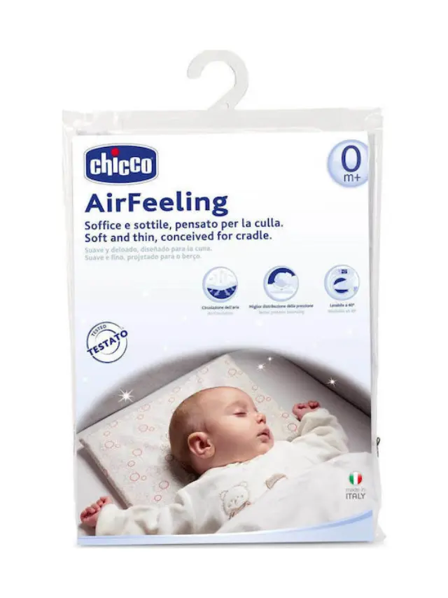Chicco Βρεφικό Αντιπνικτικό Soft Thin Conceived for Cradle Λευκό 60x130εκ.