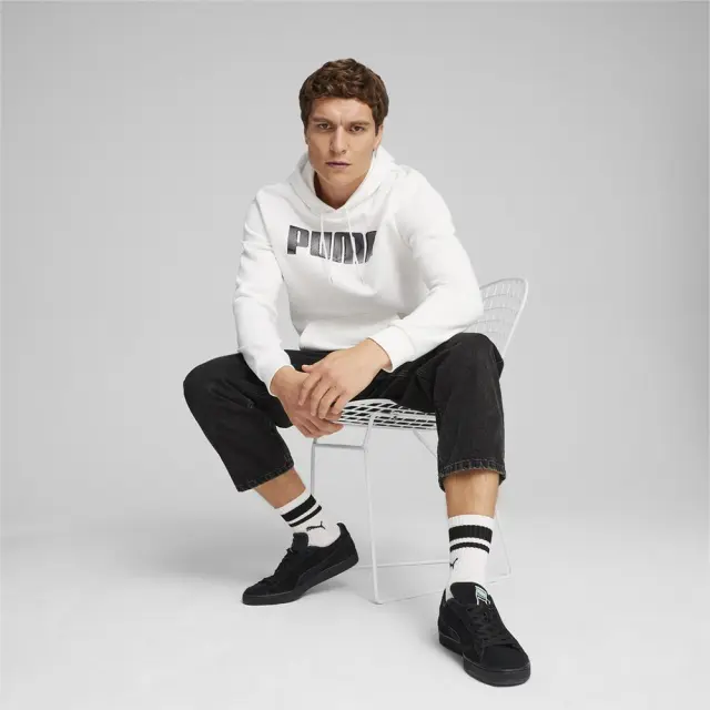 Puma Mass Style Hoodie Fleece (680193-02) - Λευκό - XL 3
