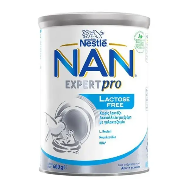 Nestle Nan Lactose Free - Γάλα Σε Σκόνη Για Βρέφη Με Δυσανεξία Στην Λακτόζη 0m+ 400gr.