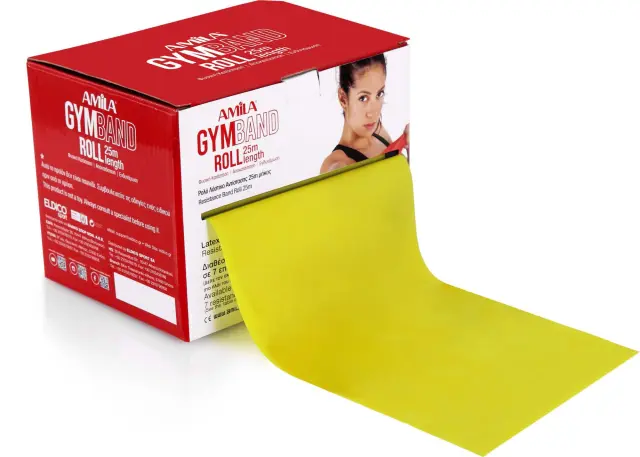Λάστιχο AMILA GymBand Ρολό, Πολύ Μαλακό (48144) 3