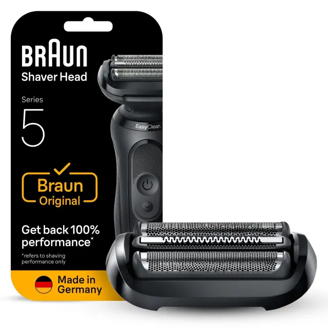 Braun - Series 5 Electric Shaver ORIGINAL Replacement Head, 54B - Black - Health and Personal Care