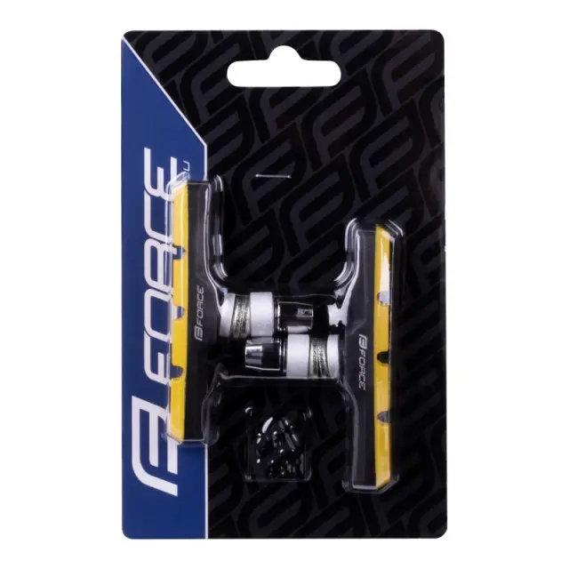 FORCE ΤΑΚΑΚΙΑ ΠΟΔΗΛΑΤΟΥ V-BRAKE BLISTER ΜΑΥΡΟ-ΚΙΤΡΙΝΟ 423136B
