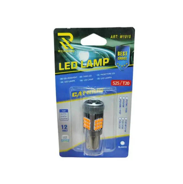 Rchang Λάμπα Αυτοκινήτου Φλας Κίτρινο Canbus 12V S25/T20 W1015 - Led Lamp 0111642 2
