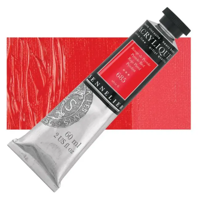 Ακρυλικό Sennelier Extra Fine - 685 Pyrrole Red S6 - 60ml