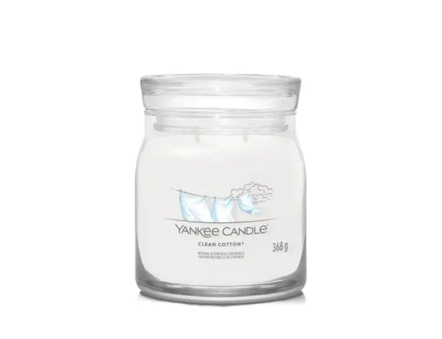 Αρωματικό Κερί Yankee Candle με διάρκεια καύσης έως 50 ώρες και άρωμα Clean Cotton1630645E 2