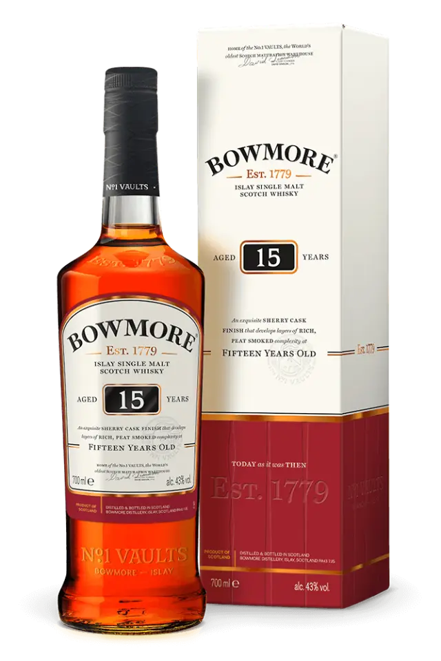 BOWMORE 15 YEARS AGED WHISKY 1L