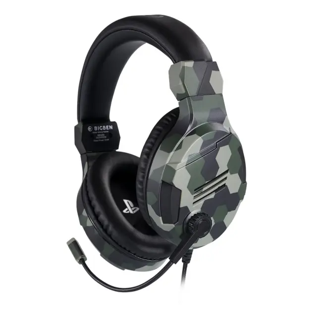 Bigben Interactive Interactive V3.0 Over Ear Gaming Headset με σύνδεση 3.5mm Πράσινο