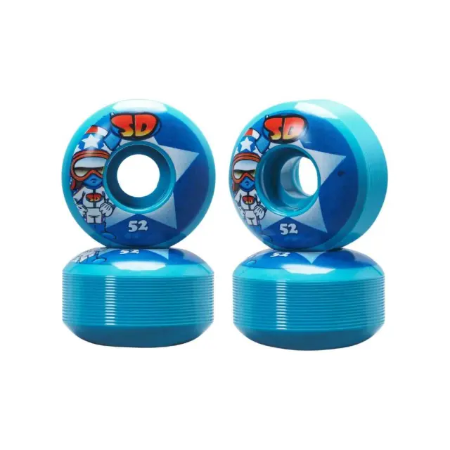 Speed Demons Blue Wheels Stars - Μπλε ροδάκια 52mm
