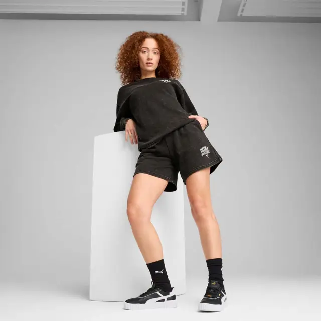 Puma Women's Class Washed 5inch Shorts Μαύρο 685035-01 (Puma) - XSmall 3