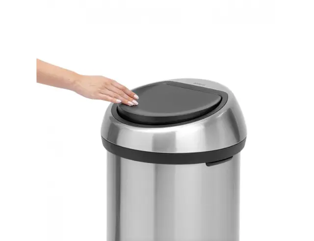 Καλάθι απορριμμάτων Touch Bin Brabantia με σύστημα αφής, χωρητικότητα 60L και διαστάσεις 40x40x71cm - Matt Steel080.1079/62 3