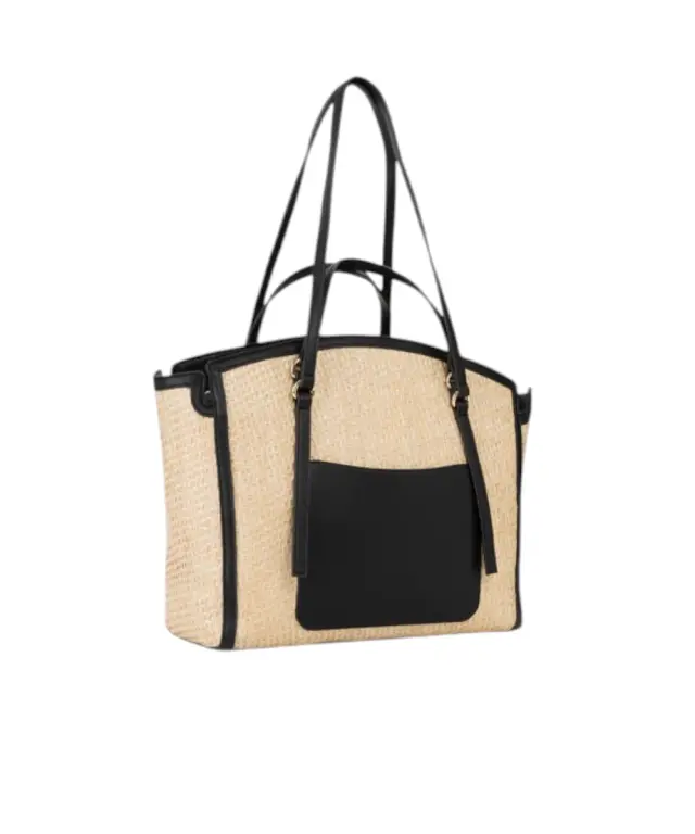 Valentino Bags - Γυναικεία Τσάντα Ώμου Demetra VBS9R901-G41 Μπεζ/Μαύρο 3