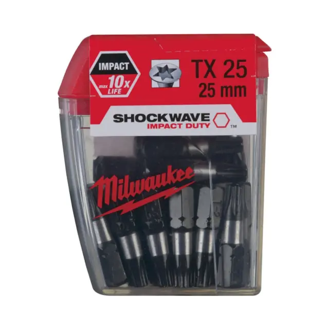 Milwaukee 4932352556 - ΜΥΤΕΣ SHOCKWAVE TORX 25x25mm SET 25τμχ MW