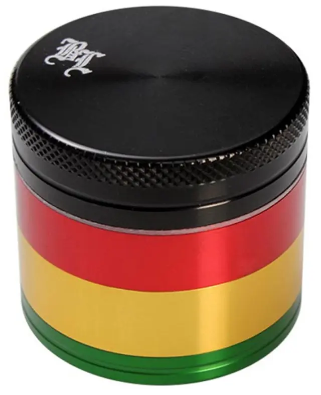 Black Leaf Grinder Τρίφτης Rasta 39mm Aluminium - 4 Parts