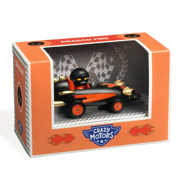 Djeco Crazy Motors Αυτοκίνητο με Φιγούρα Dragon Fire (3+ ετών) 05486