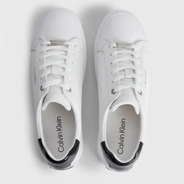 Calvin Klein - Γυναικεία Sneakers Donna HW0HW01406-YBR Λευκό - 41 3