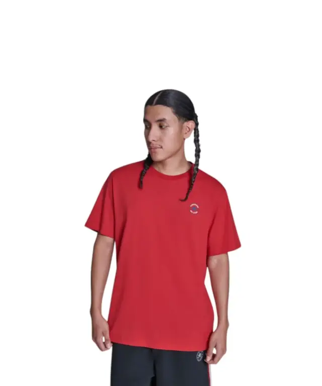 Converse - Ανδρικό T‑shirt Chuck Print Tee Standar Fit CVM5T565-610 Κόκκινο - XS