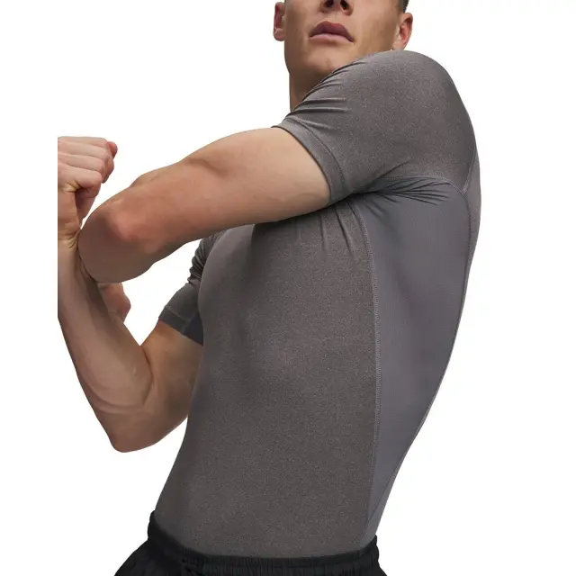 Under Armour Heat Gear Comp SS (1361518-090) - Ανθρακί 3