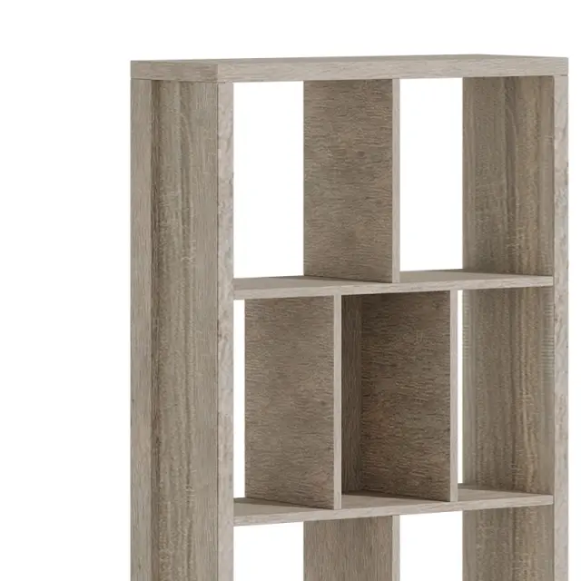 Βιβλιοθήκη Dividre pakoworld sonoma oak μελαμίνης 80x30x181εκ 3