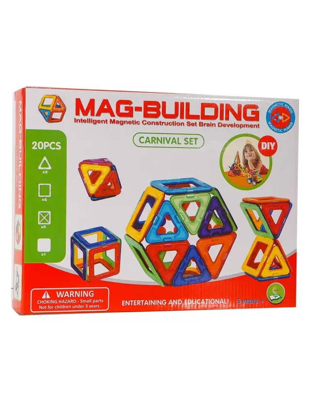 OEM Mag-Building Μαγνητικές Κατασκευές, 20 Τεμάχια 640488-GB-W20