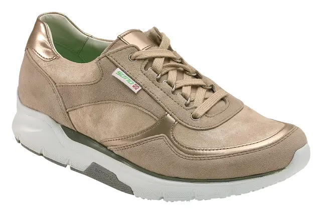 Mephisto/Sano Sneakers Γυναικείο δέρμα Nubuck Χρυσό SAN/VOLODIA W/GREY - 37 2