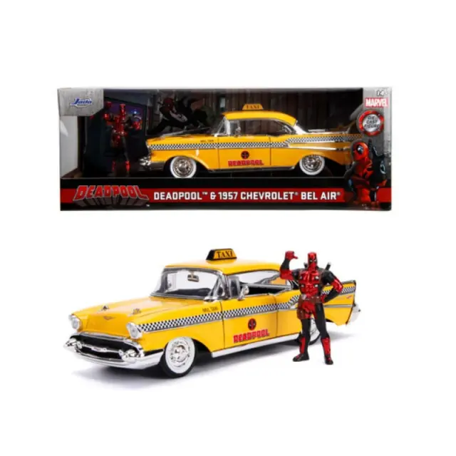 Ρέπλικα όχημα DEADPOOL - 1957 Chevy Bel Air 1 + Deadpool Figure - 1:24 - 9330290314R00