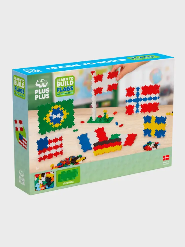 Plus-Plus - Learn To Build Flags of the World - (3932) - Toys
