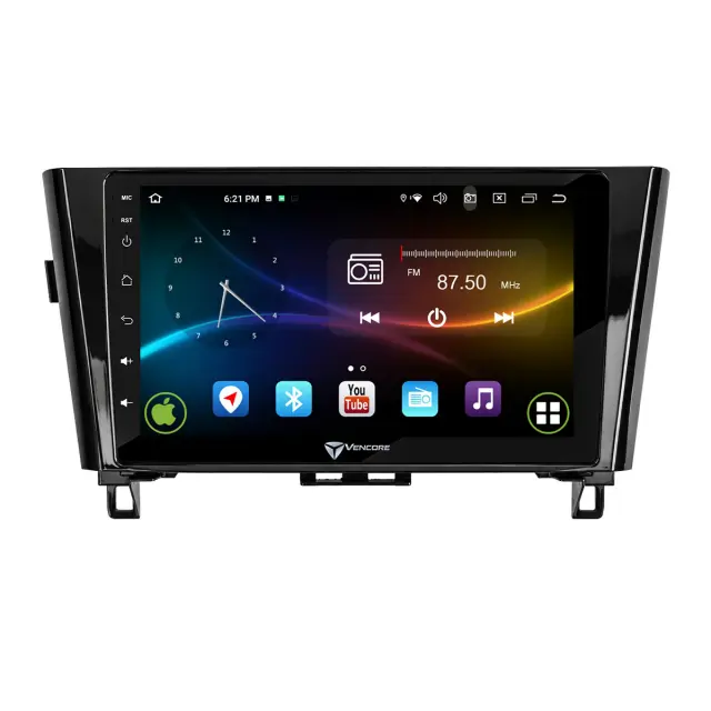 VenCore Οθόνη Multimedia Android 15 10.1" 9109A MTK6762 Octa-Core 2GB/32GB IPS με Πρόσοψη, CarPlay, Android Auto και Υποστήριξη Κάμερας Οπισθοπορείας AHD για Nissan X-Trail 2014-2022 – Μαύρη (3236-10008-0328B1) 2