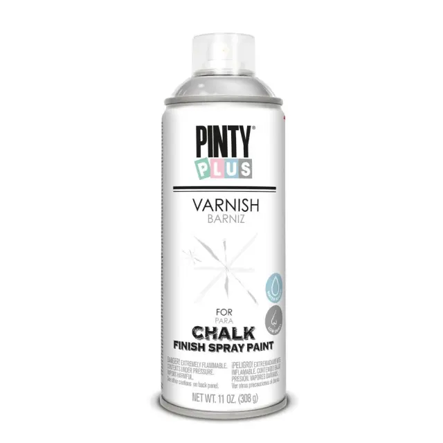 Pinty Plus Chalk Finish Paint Varnish Σπρέι Βερνίκι Νερού Mat για Σπρέι Κιμωλίας 400ml / 90.821