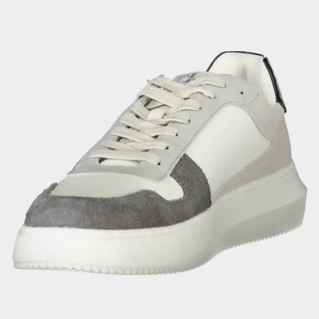 Calvin Klein - Cupsole Mono Lth Ανδρικά Chunky Sneakers YM0YM01122-01V Λευκό - 45 3