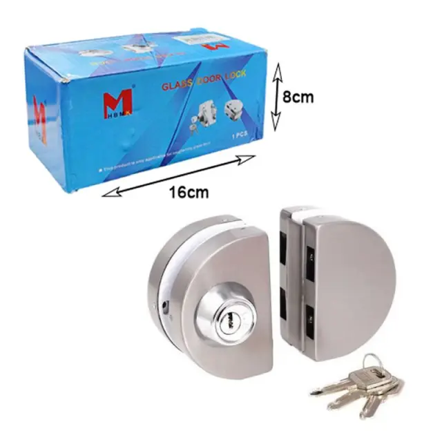 HBMK Κλειδαριές Γυάλινης Πόρτας - Glass Door Lock z693004 2