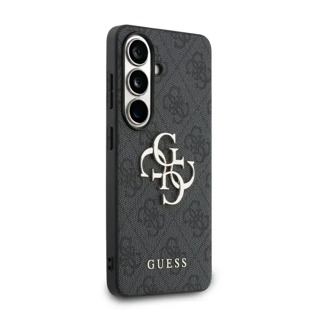 Guess PU 4G Metal Logo Case for Samsung Galaxy S26+ Grey 3