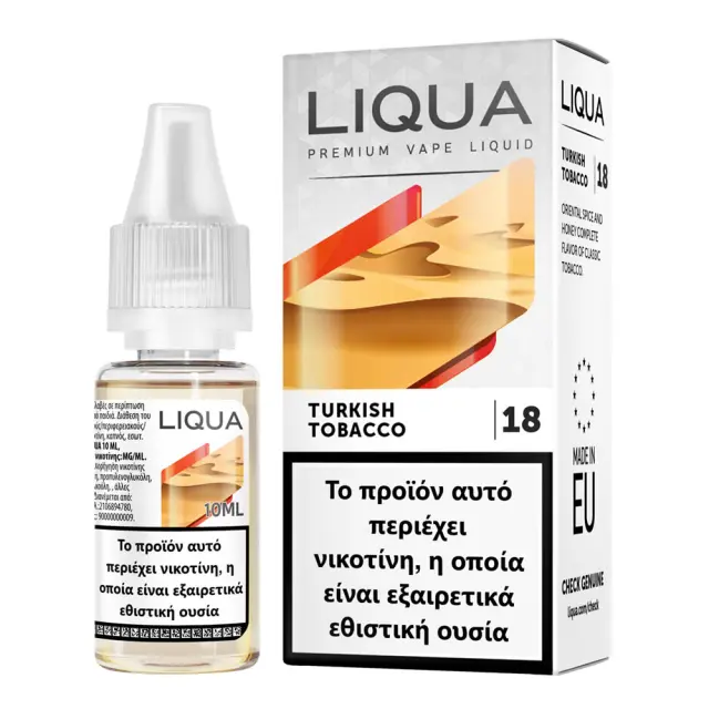Liqua Turkish Tobacco 18mg 10ml Υγρό Αναπλήρωσης