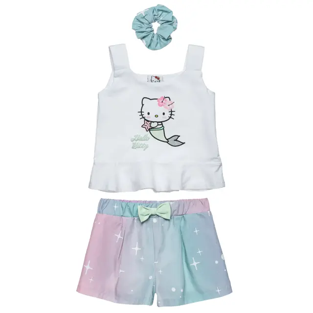 Σετ Hello Kitty με ασορτί κορδέλα μαλλιών