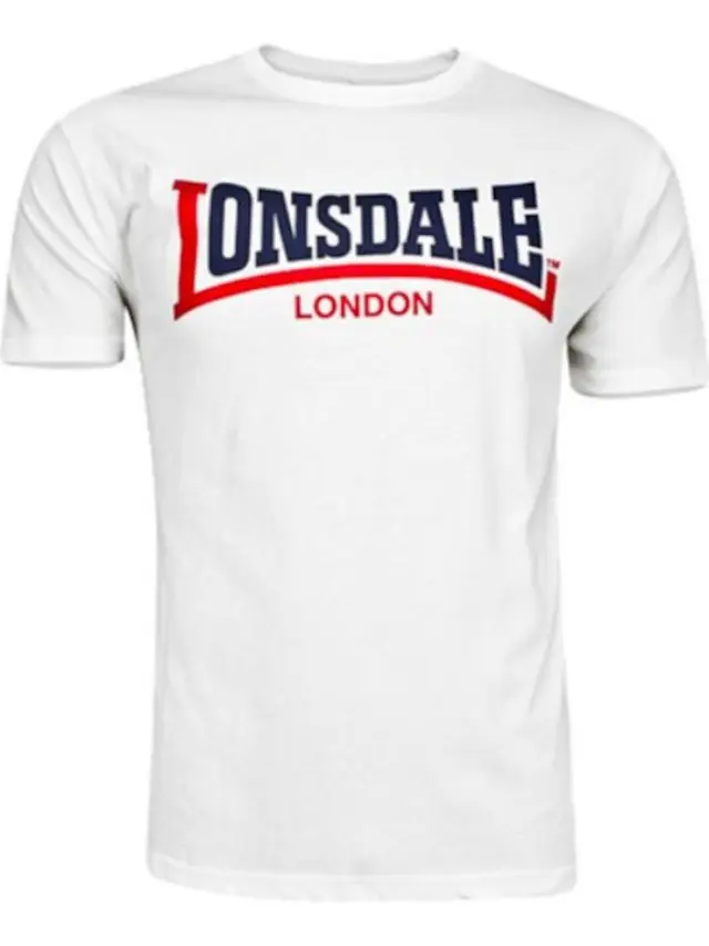 LONSDALE LOGO TWO TONE ΑΝΔΡΙΚΗ ΜΠΛΟΥΖΑ WHITE